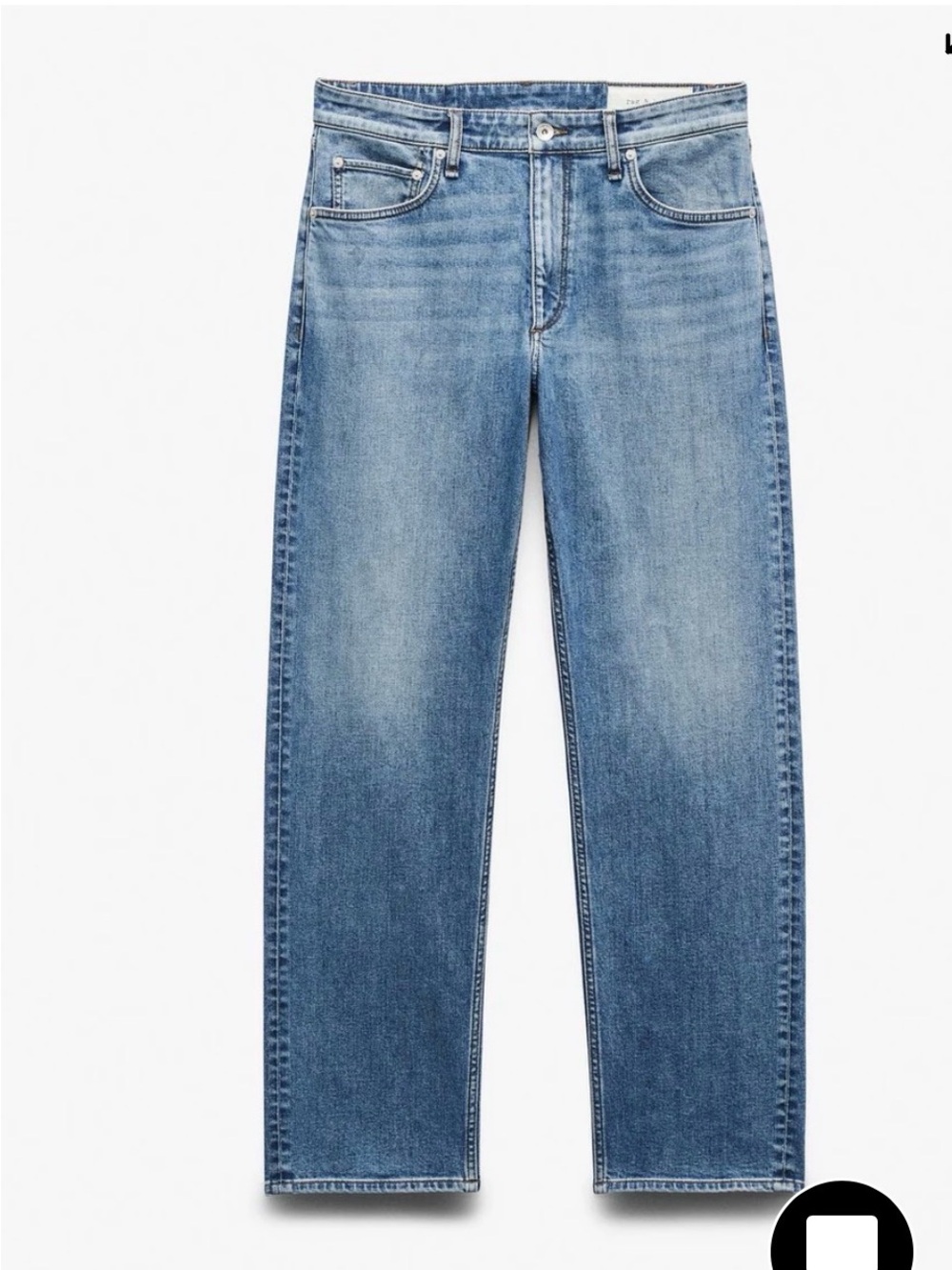 rag & bone Straight-Leg Jeans Fit 4